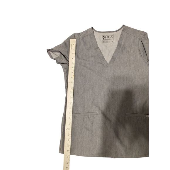 FIGS Casma Graphite Gray 3-Pocket Scrub Top FW1100 Technical Collection SMALL H - Picture 3 of 9